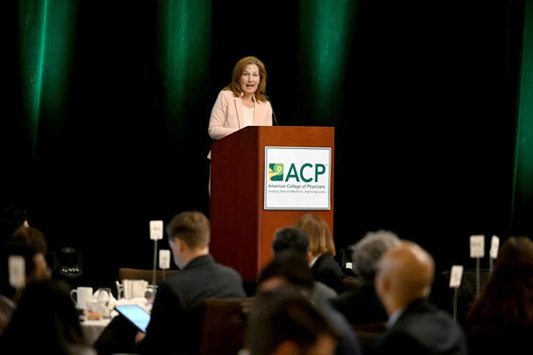 Rep. Kim Schrier (D-WA-8th) speaks to Leadership Day 2023 attendees